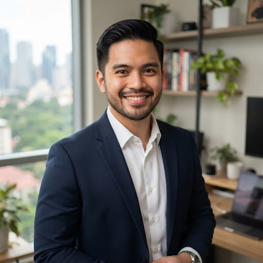 Headshot of a tech consultant man living in Legazpi Village Makati with neat appearance